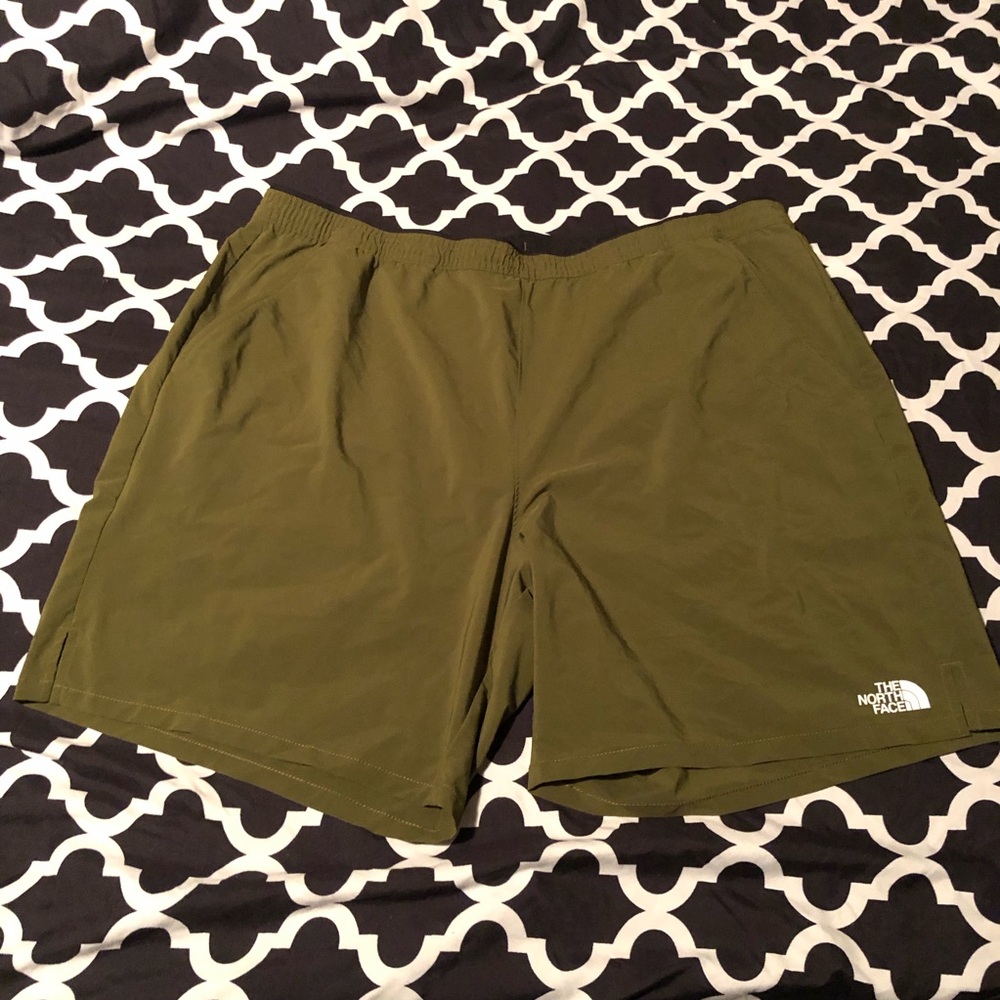 The North Face Flashdry Nylon Green Shorts Men's XL Unlined Outdoors Hiking M2